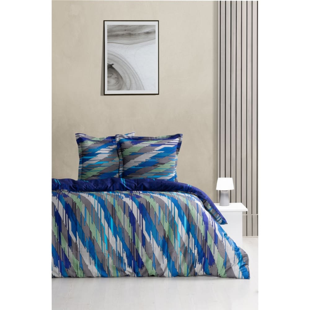 Parure de lit  2 personnes  200x200 cm satin de coton imprimé