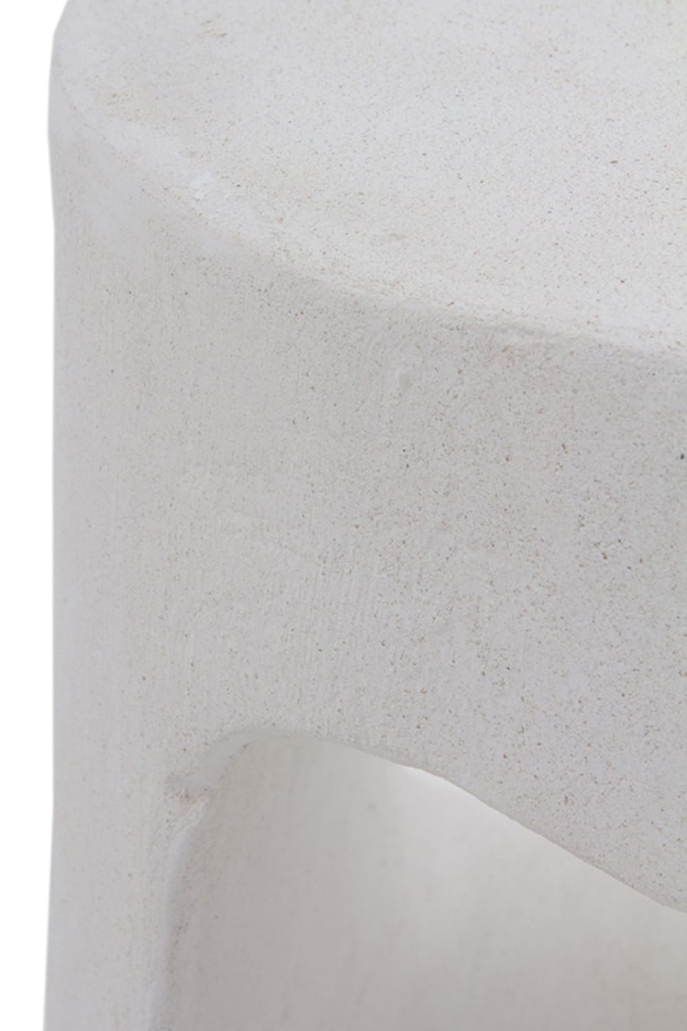 Table d'appoint en polyrésine ciment blanc - Maisons du Monde
