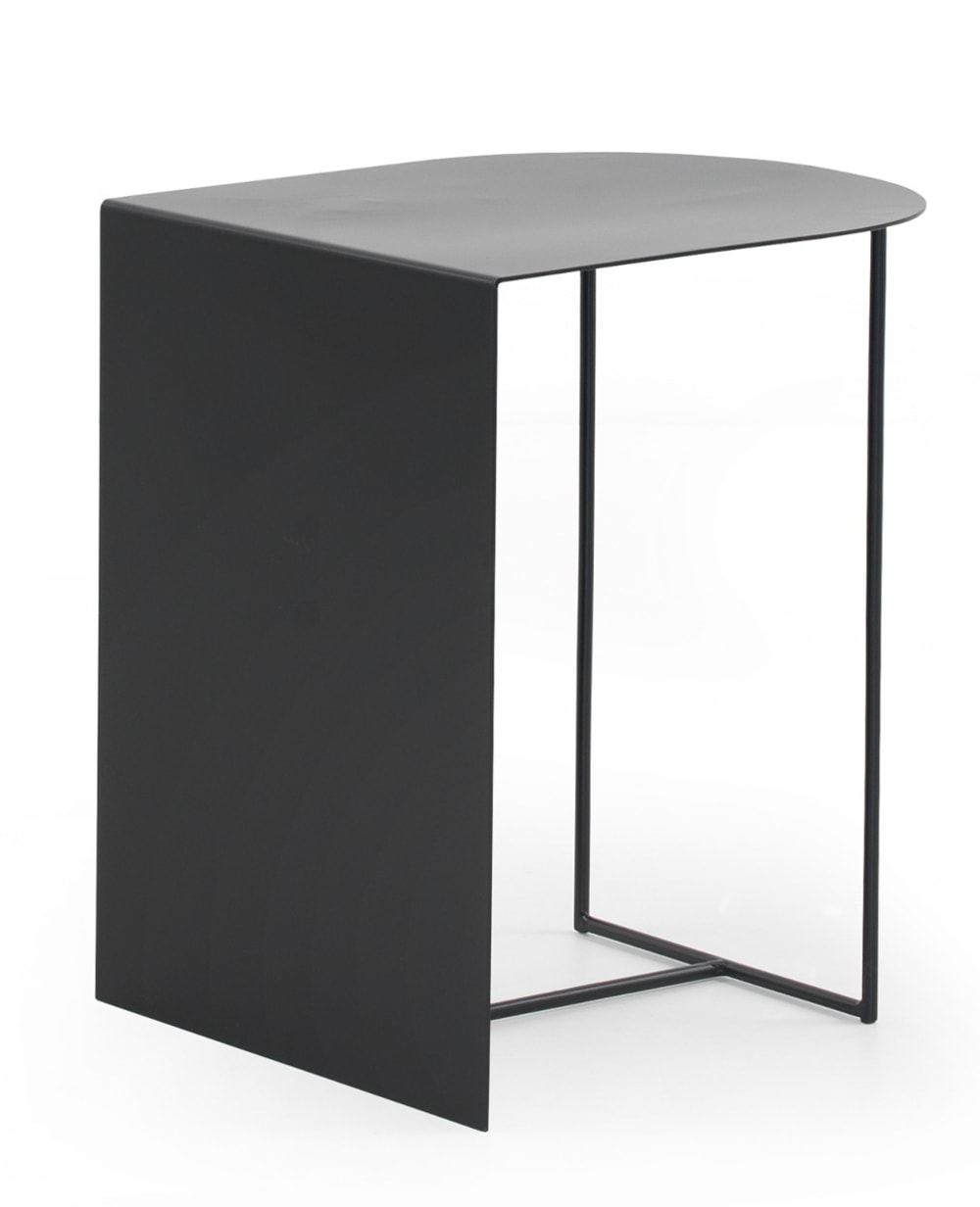 Table d'appoint en métal noir