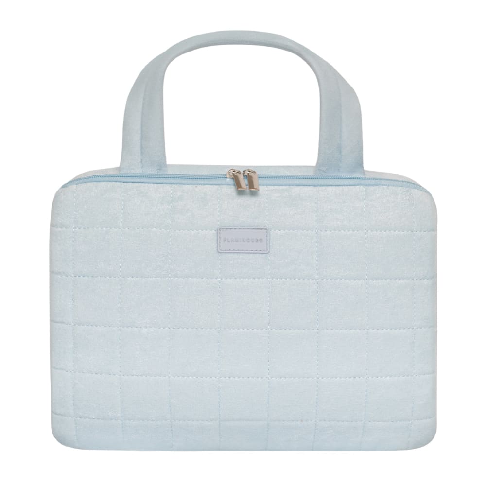 Trousse de maquillage suspendue polyester tissu terry bleu — Beyit