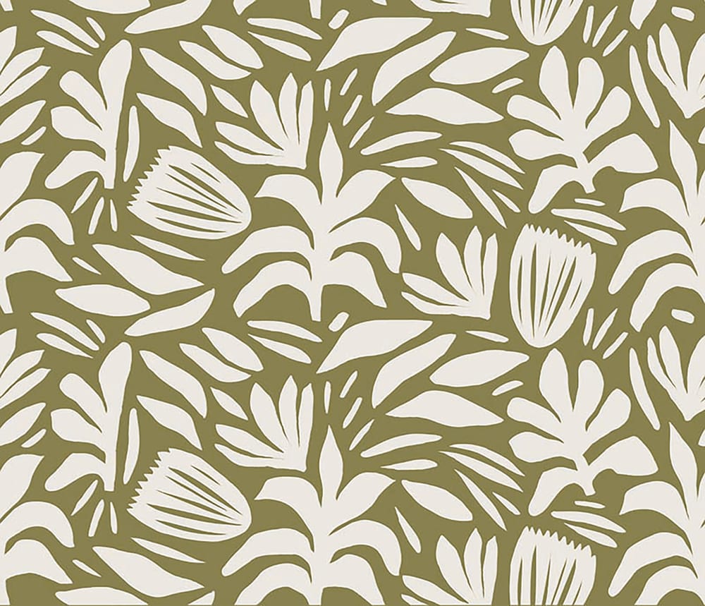 Papier peint panoramique bohème vert – h250 x l300 cm (6 lés) — vue 4