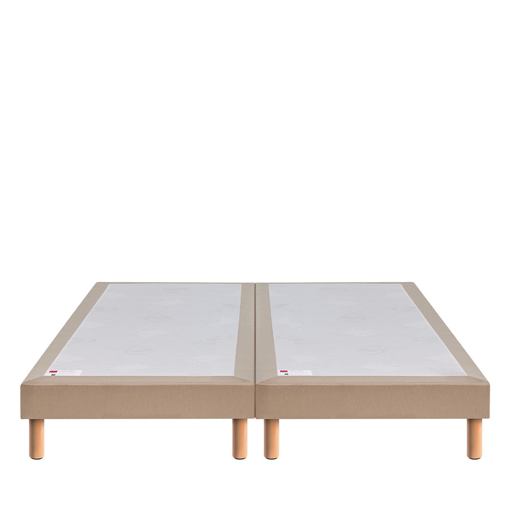 Sommier tapissier 2x80x200cm - beige - Maisons du Monde