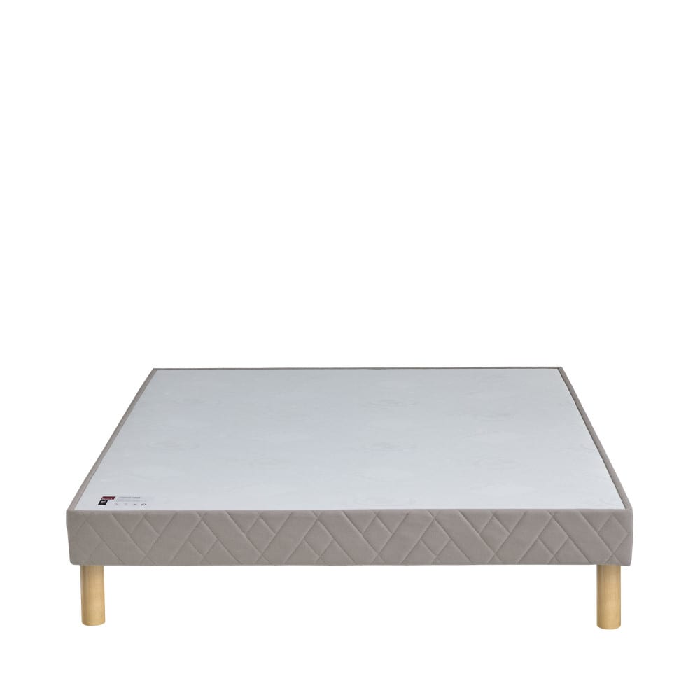 Sommier tapissier 140x190cm - gris - Maisons du Monde