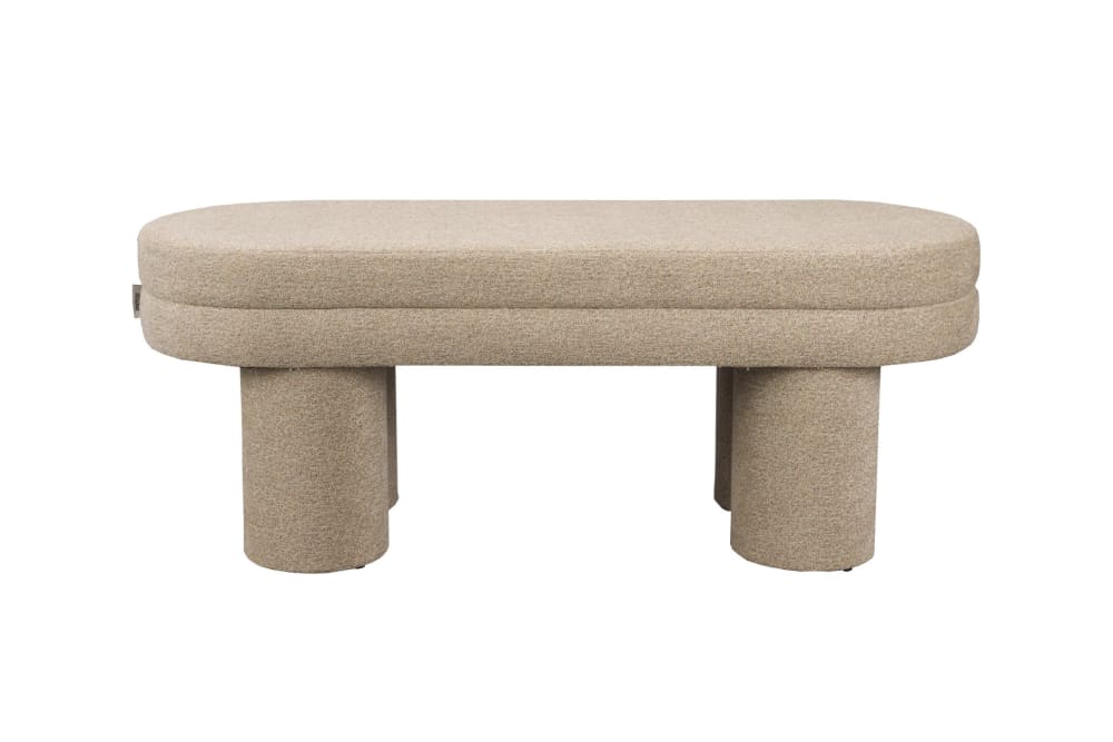 banc en polyester beige