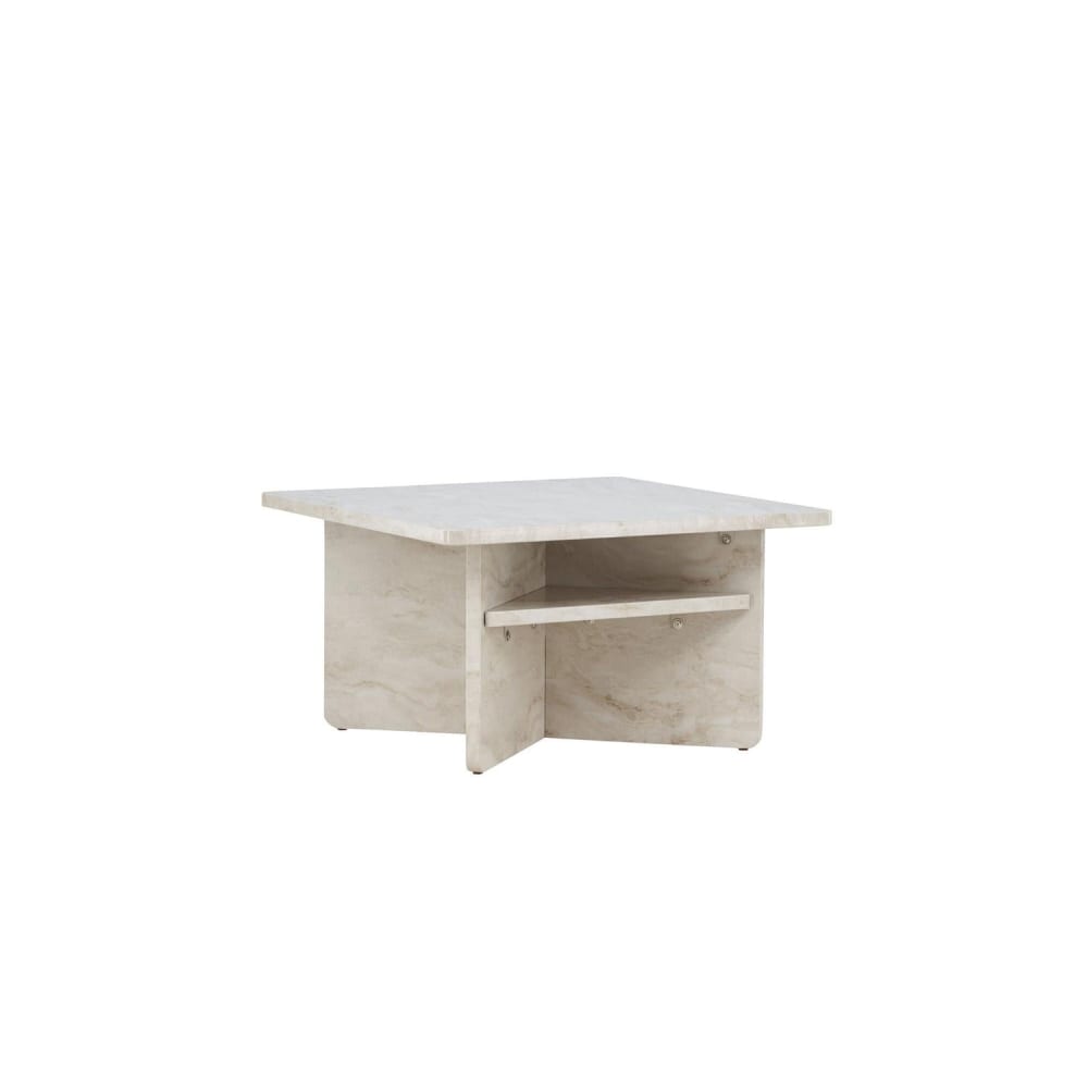 Venture Home Couchtisch Alesund 75cm in Marmoroptik, beige style modern - Spanplatte