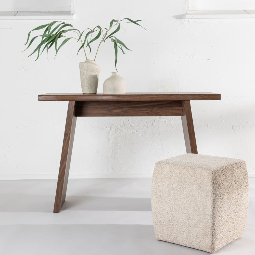 Bureau en bois L120cm - Bois foncé