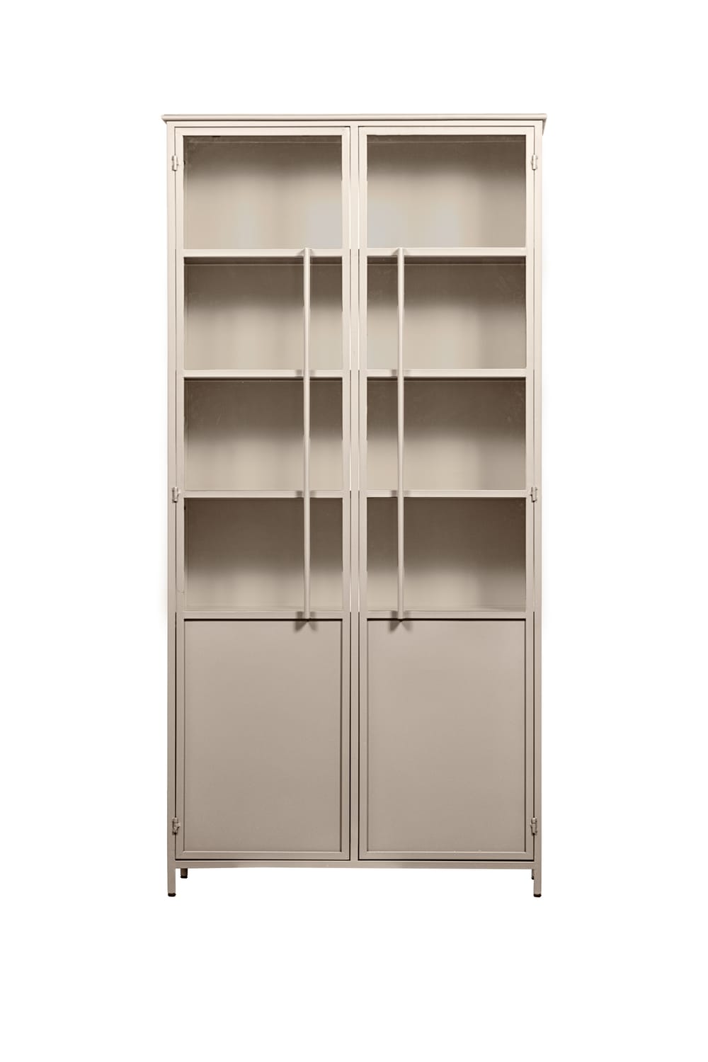 Vitrine Mit 2 TüRen Aus Metall, Sand