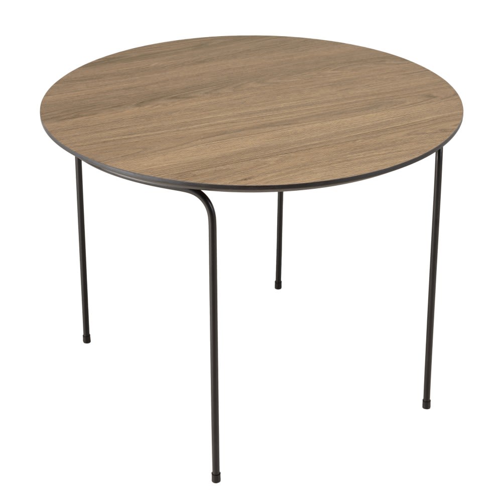 Table basse ronde pieds métal noir d60 - Maisons du Monde