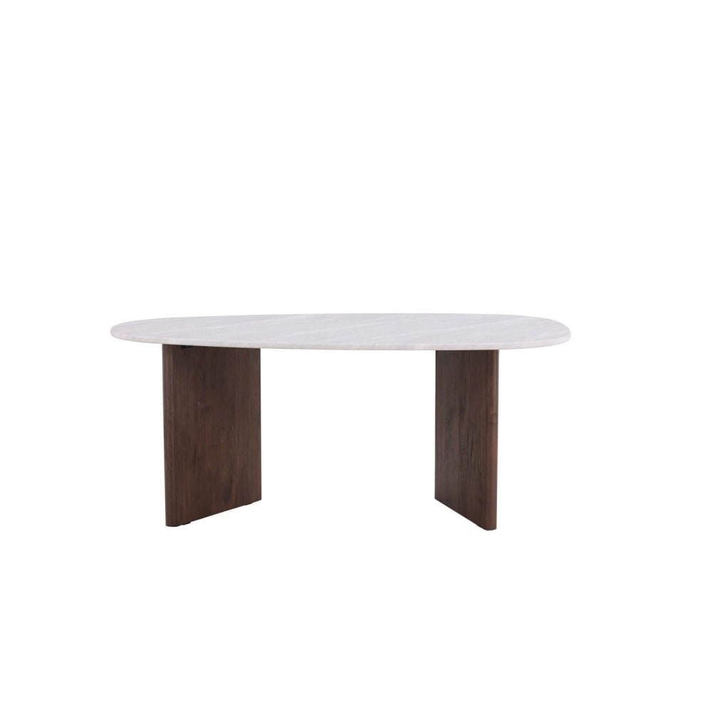 Venture Home Esstisch Grönvik Oval 180*90cm, Mokka & Betonoptik style modern Grau Spanplatte