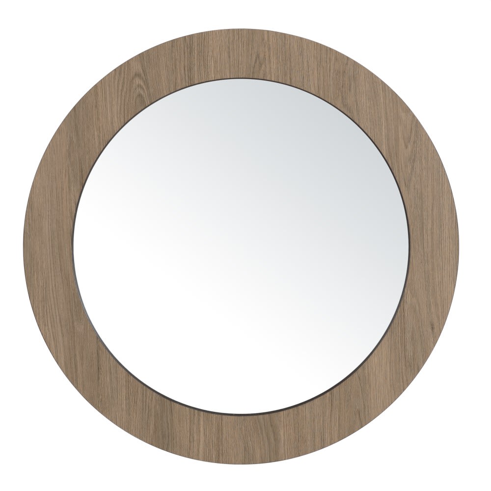 MACABANE Spiegel 80x80cm mochafarben style classic chic Braun Spanplatte