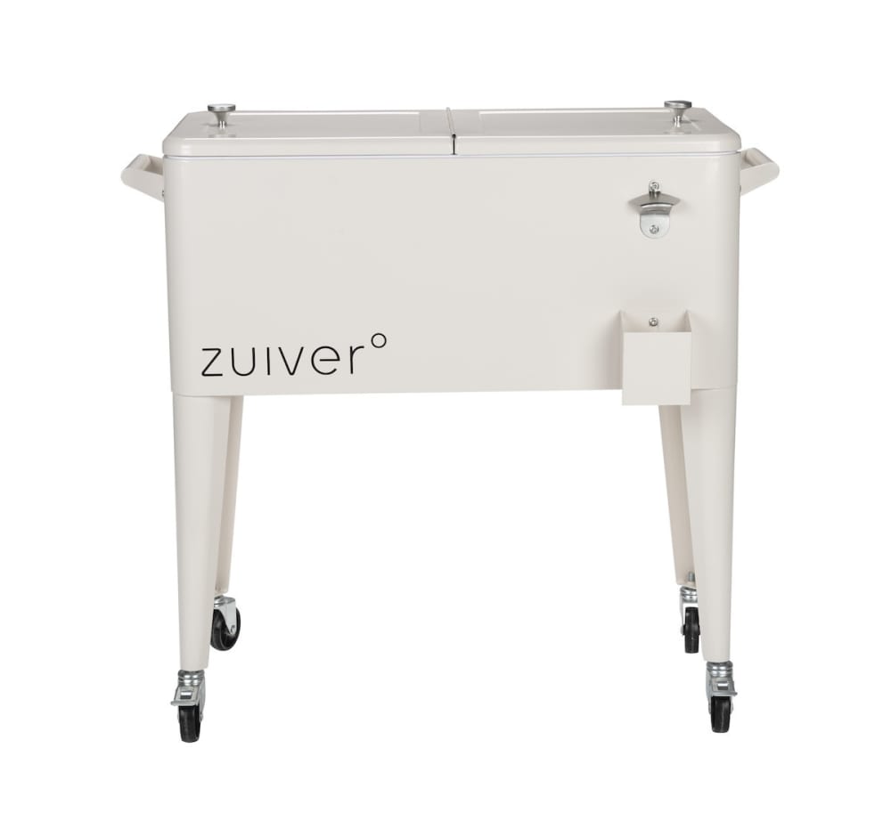 Zuiver Nevera móvil blanca con ruedas