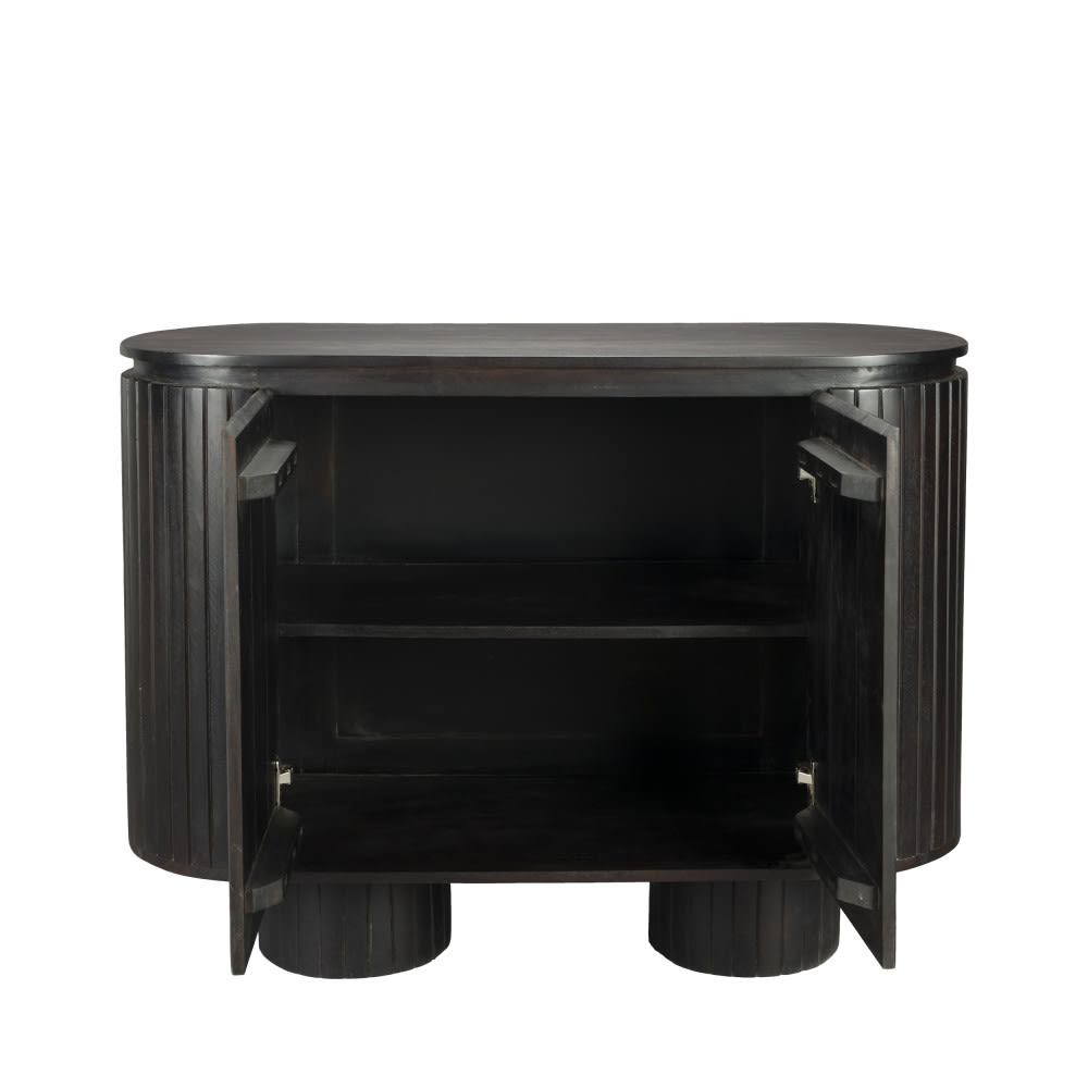 Buffet 2 portes en bois L110cm - Bois foncé - Maisons du Monde