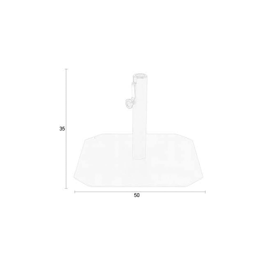 Pied de parasol en métal  - Terracotta - Maisons du Monde