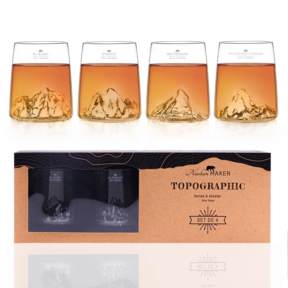 Coffret de 4 verres à shooters