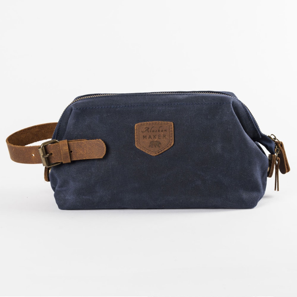 Alaskan Maker Trousse de toilette Bleu Marine Bleu Coton