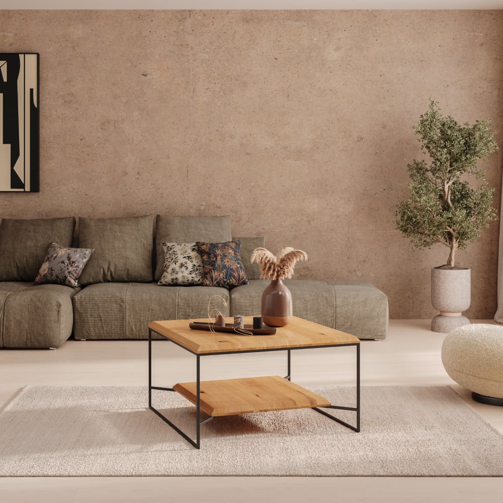 Couchtisch aus massivem Holz 80 cm - Maisons Du Monde