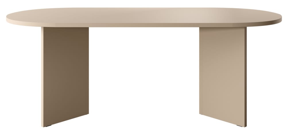 Selsey Esstisch, Cappuccino , 90x204 cm style modern Beige Spanplatte