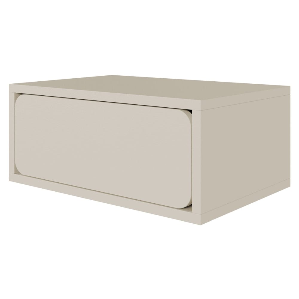 Selsey Nachtkonsole mit Schublade, Greige, 50 cm style modern Taupe Spanplatte