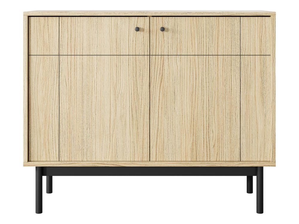 Selsey Sideboard 3-türig Eichenholzoptik, 104 cm Beige Spanplatte