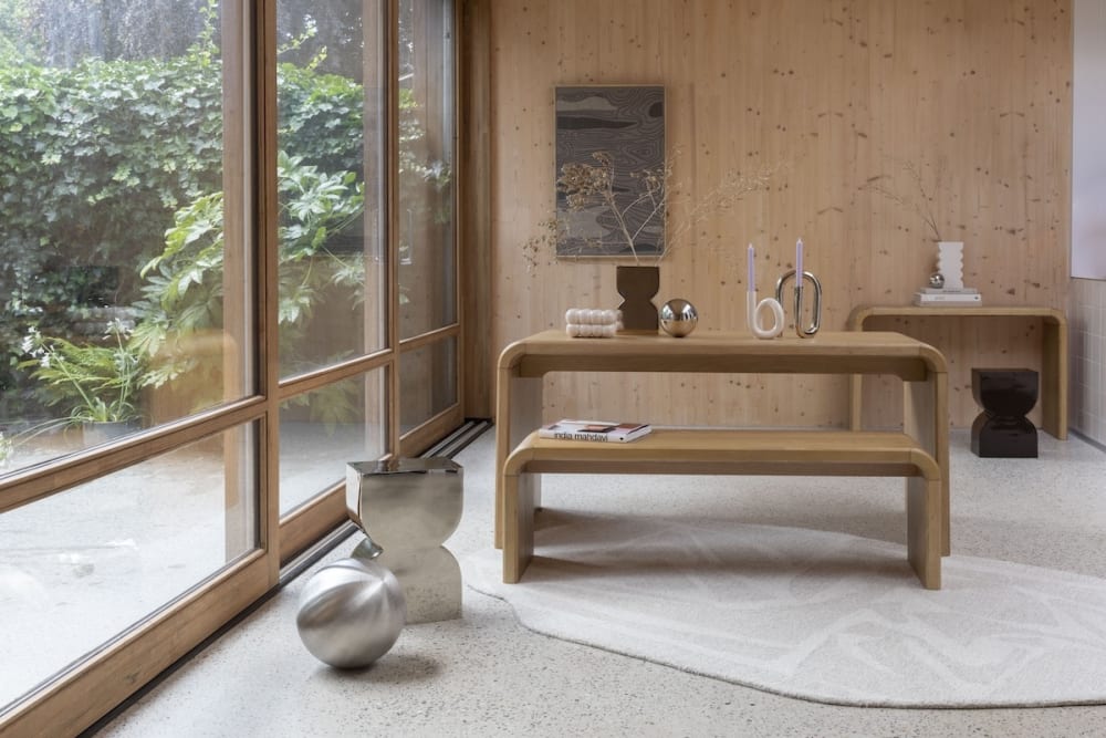 Console en bois plaqué chêne clair - Maisons du Monde