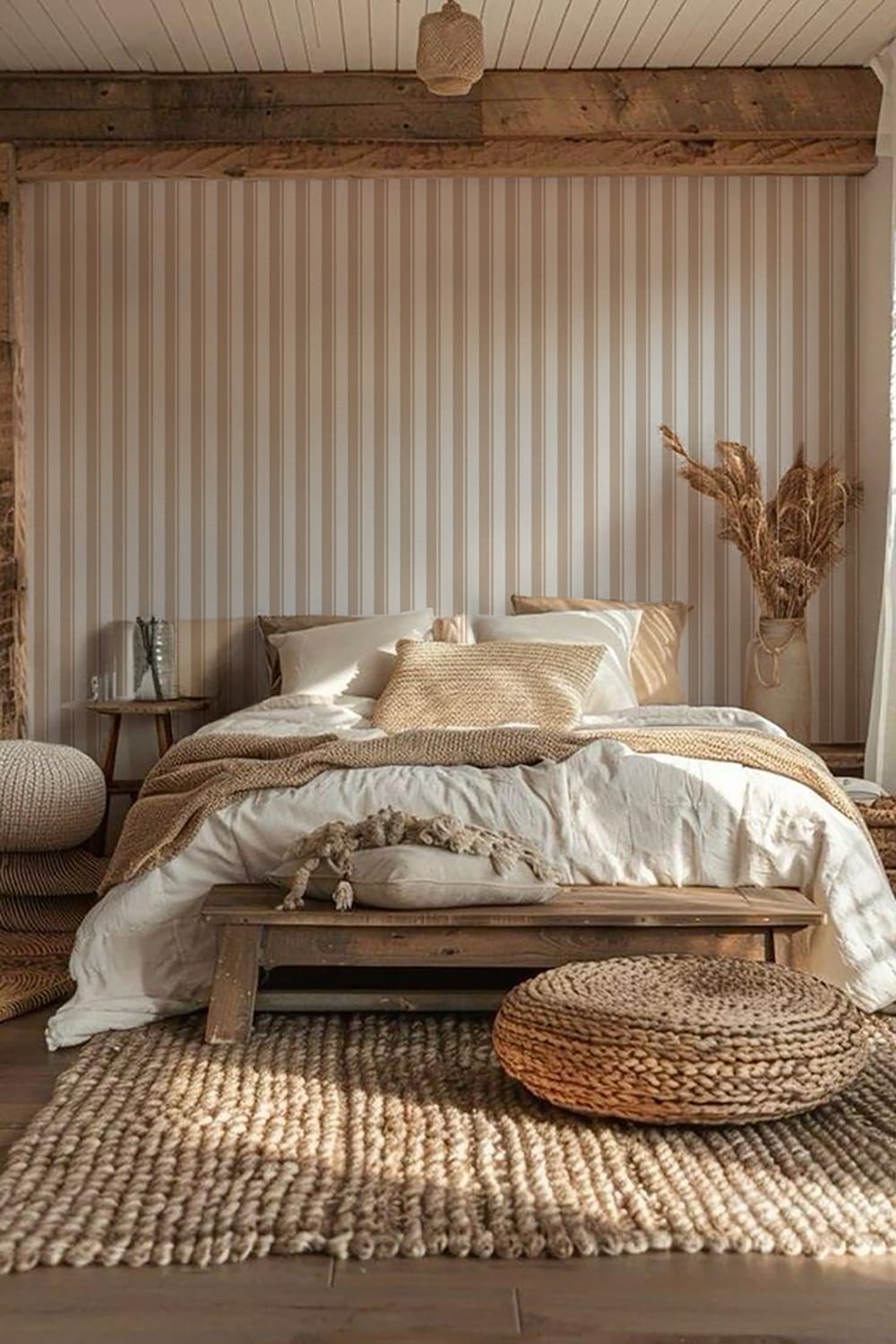 Papier peint rayures haut de gamme 200g 300x350 cm 7 lés