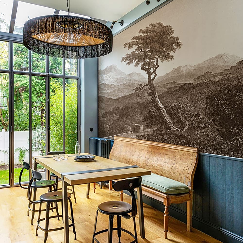 Papier peint panoramique arbre marron – h250 x l500 cm (10 lés) — vue 3