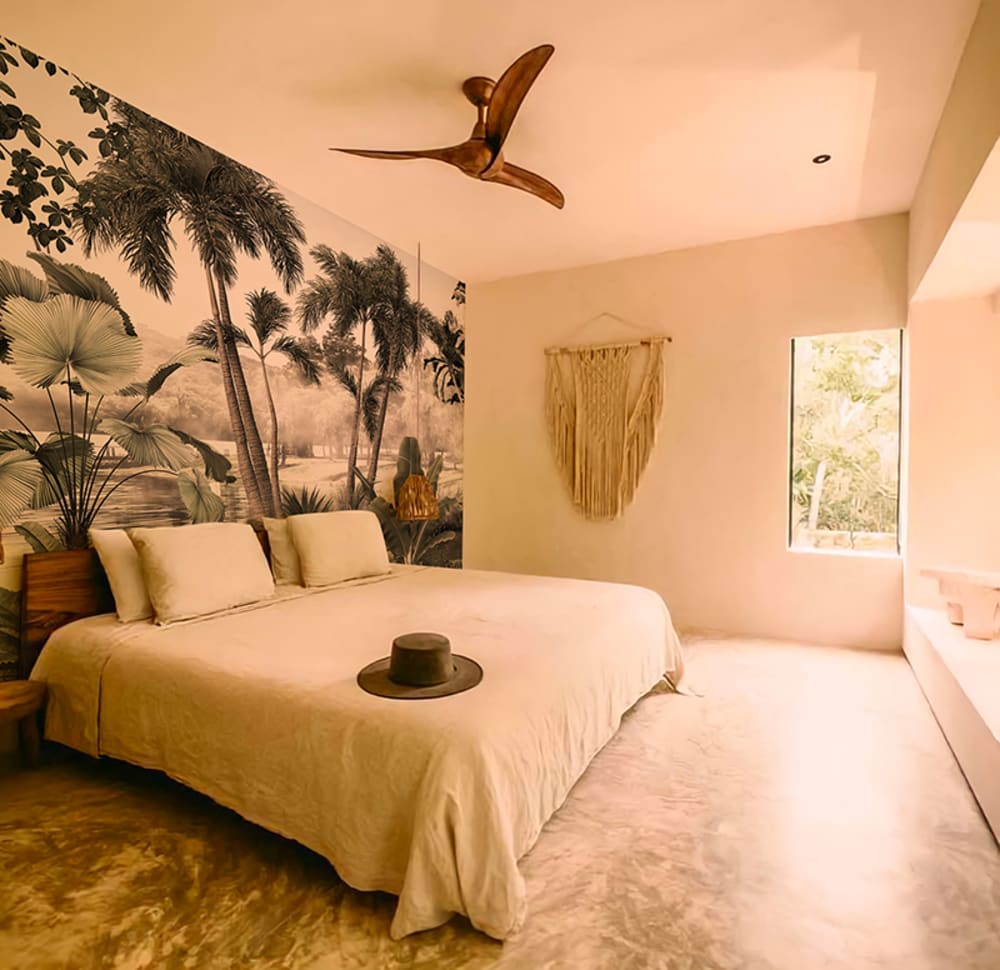 Papier peint panoramique tropical vert – h250 x l450 cm (9 lés) — vue 3