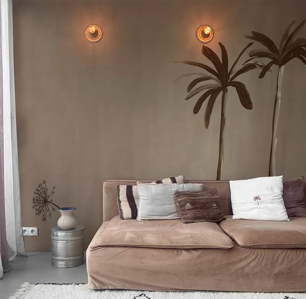 papel pintado palmera de alta gama 200 g 250x250 cm 5 tiras