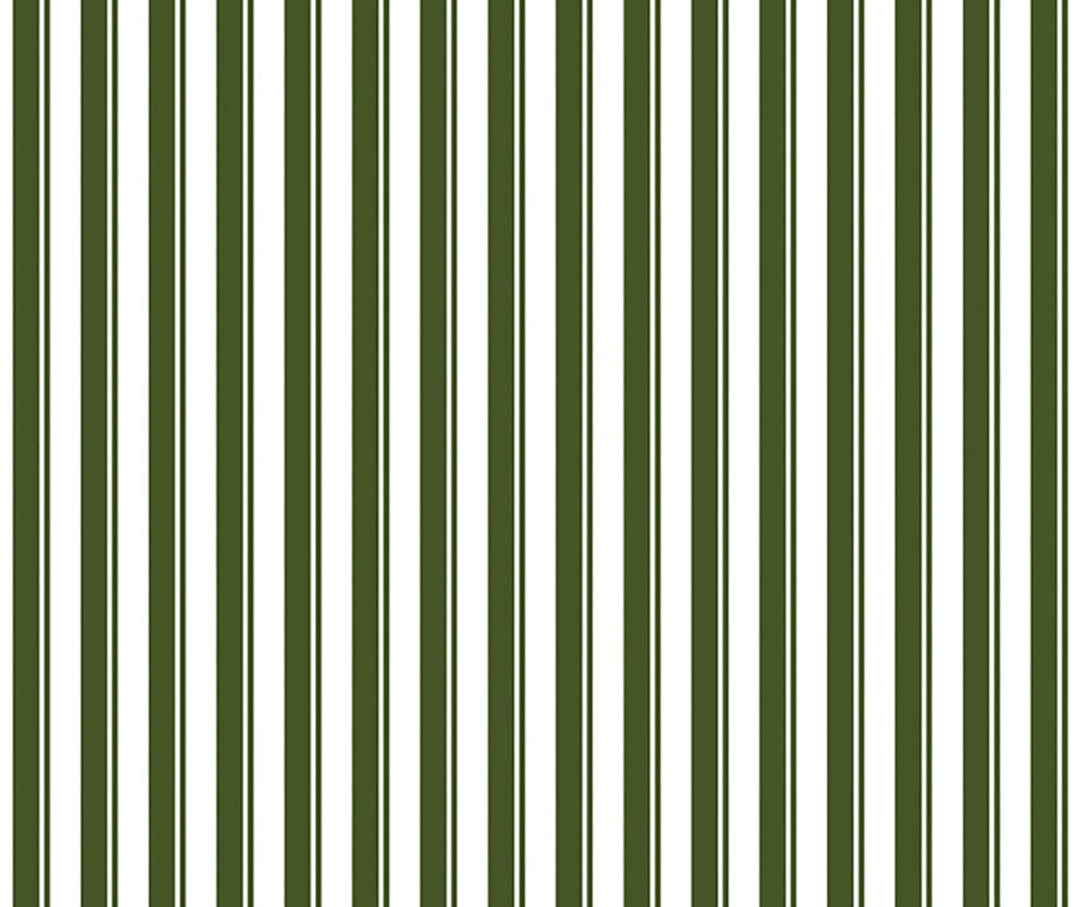 Papier peint panoramique rayures vert – h300 x l350 cm (7 lés) — vue 3