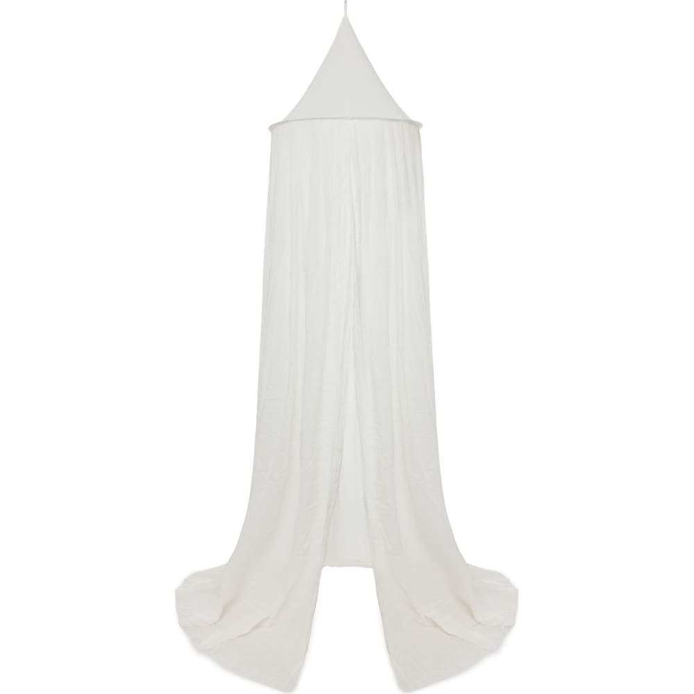 Ciel de lit en coton blanc ivoire (245 cm) Ciel de lit en coton blanc ivoire (245 cm)