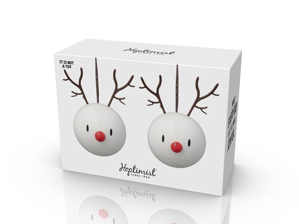 Décoration à suspendre renne 2 pièces blanc - Maisons du Monde