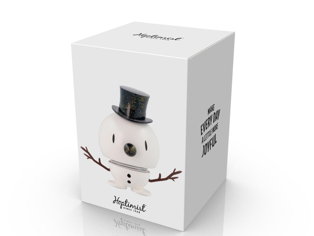 Figurine Bonhomme de neige M blanc/bleu - Maisons du Monde