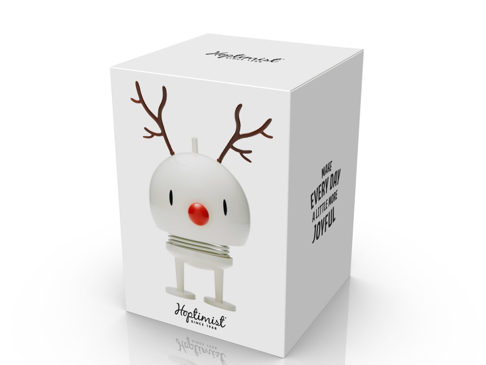 Figurine renne bumble m blanc - Maisons du Monde