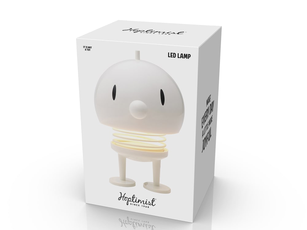 Figurine lampe LED nomade XL blanc