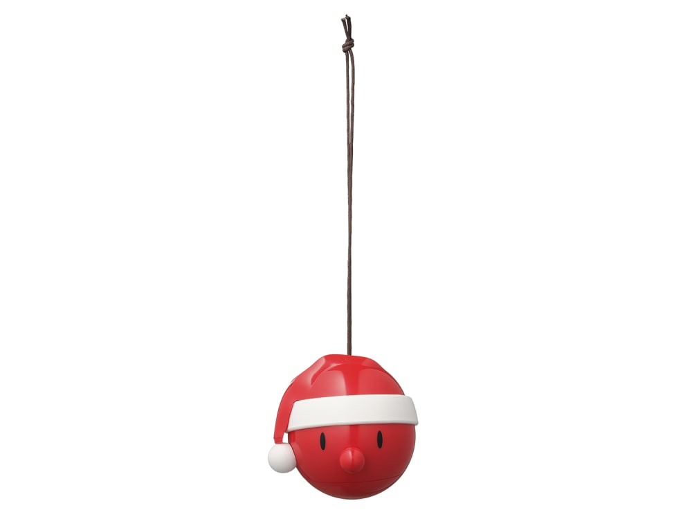 Hoptimist Décoration à suspendre santa 2 pièces rouge Pvc - Poly Chlorure De Vinyle Garçon Décoration de Noël