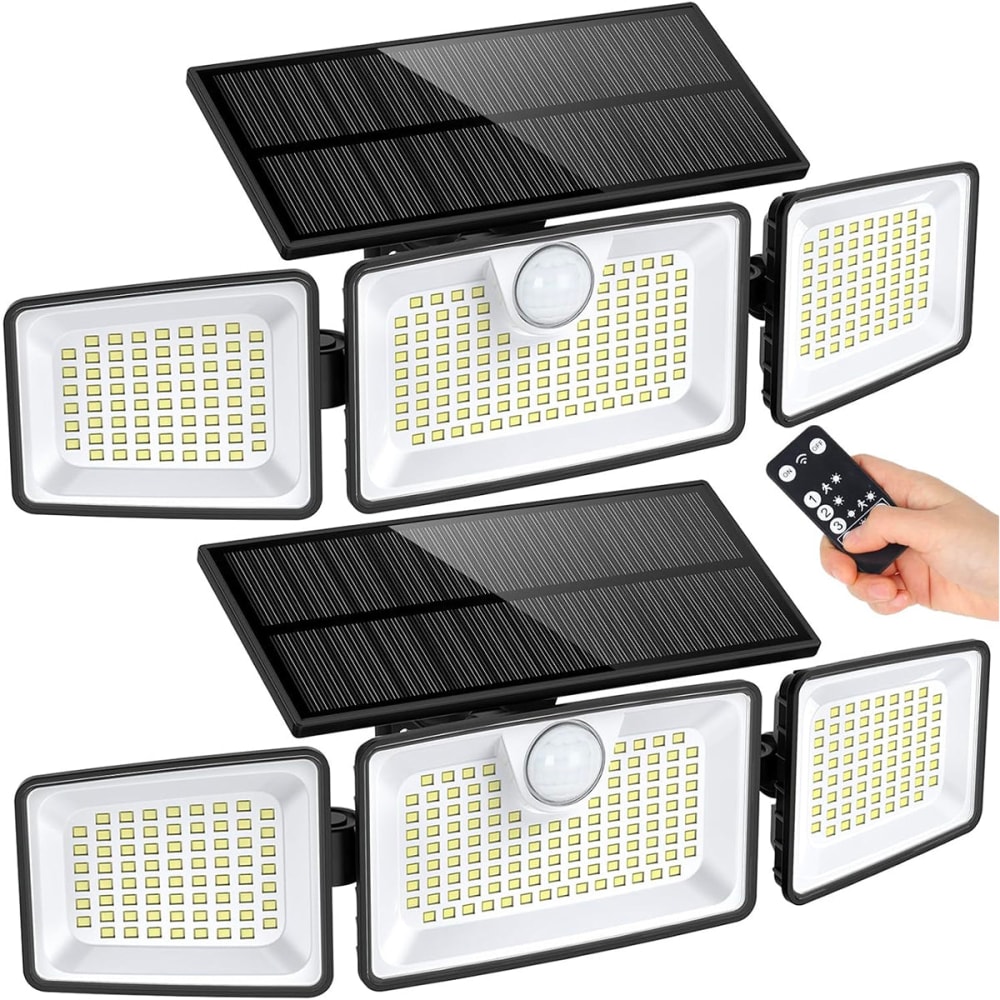 Lot de 2 Spots Solaires ABS Noir H11cm