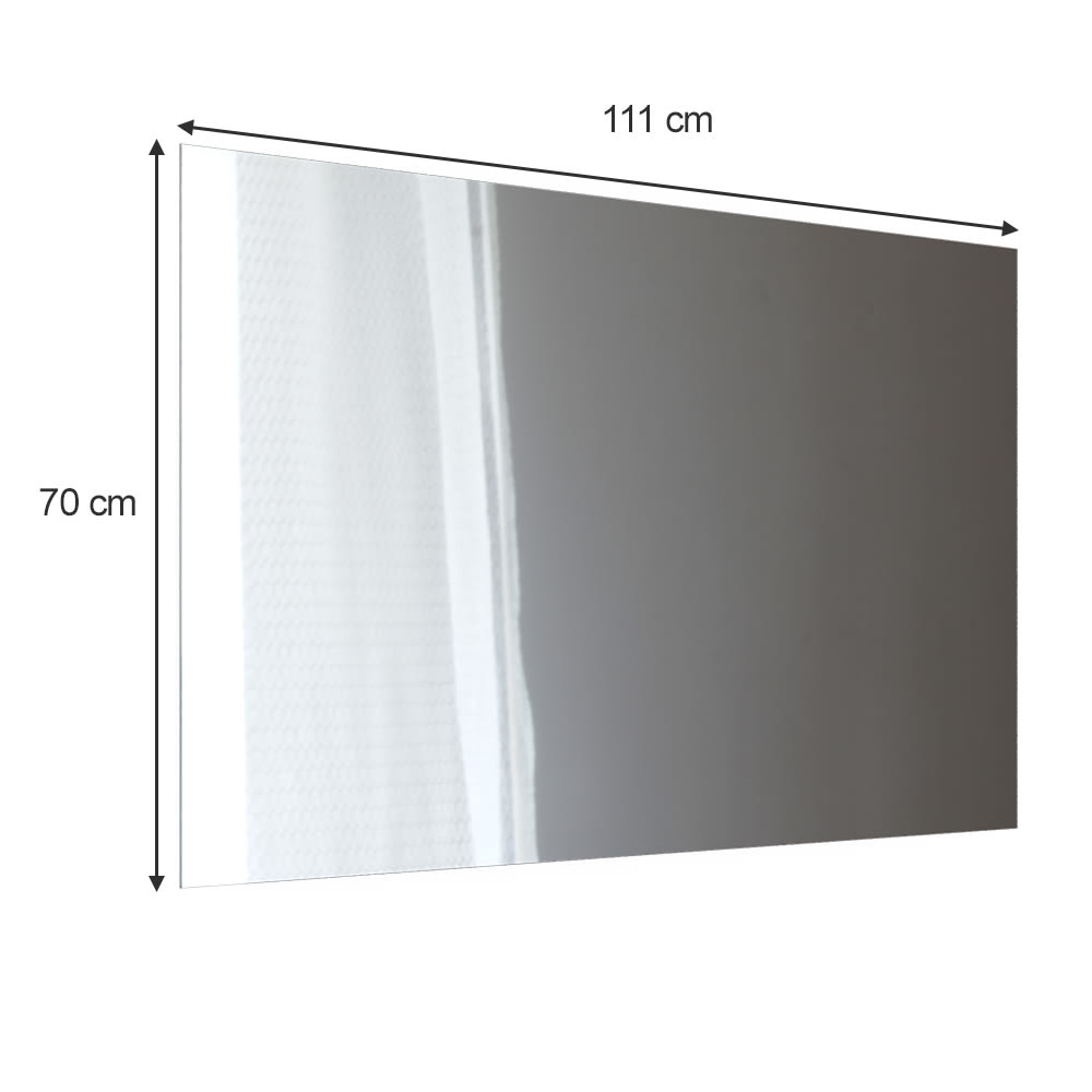 Badezimmerspiegel Weiß 111x70cm - Maisons Du Monde