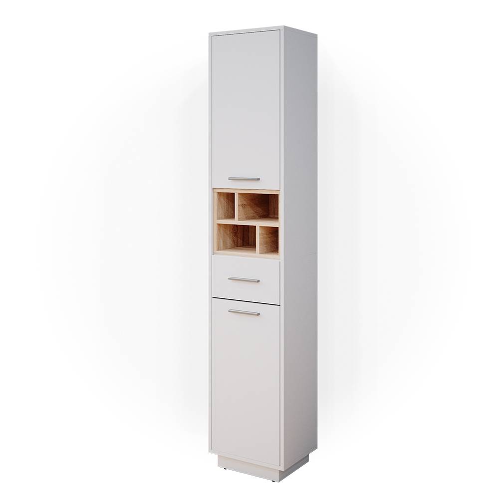 Meuble de rangement de salle de bain 38x190cm, blanc — Beyit