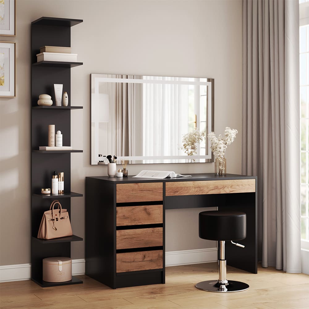 Etagère  noir 30x190cm