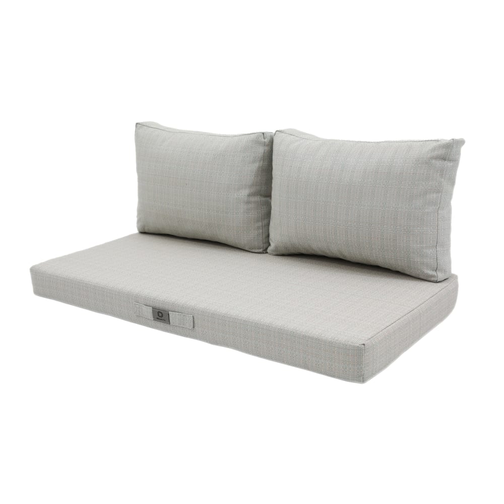 Coussins pour salon de jardin déhoussable 100x50cm - Turquoise Chiné