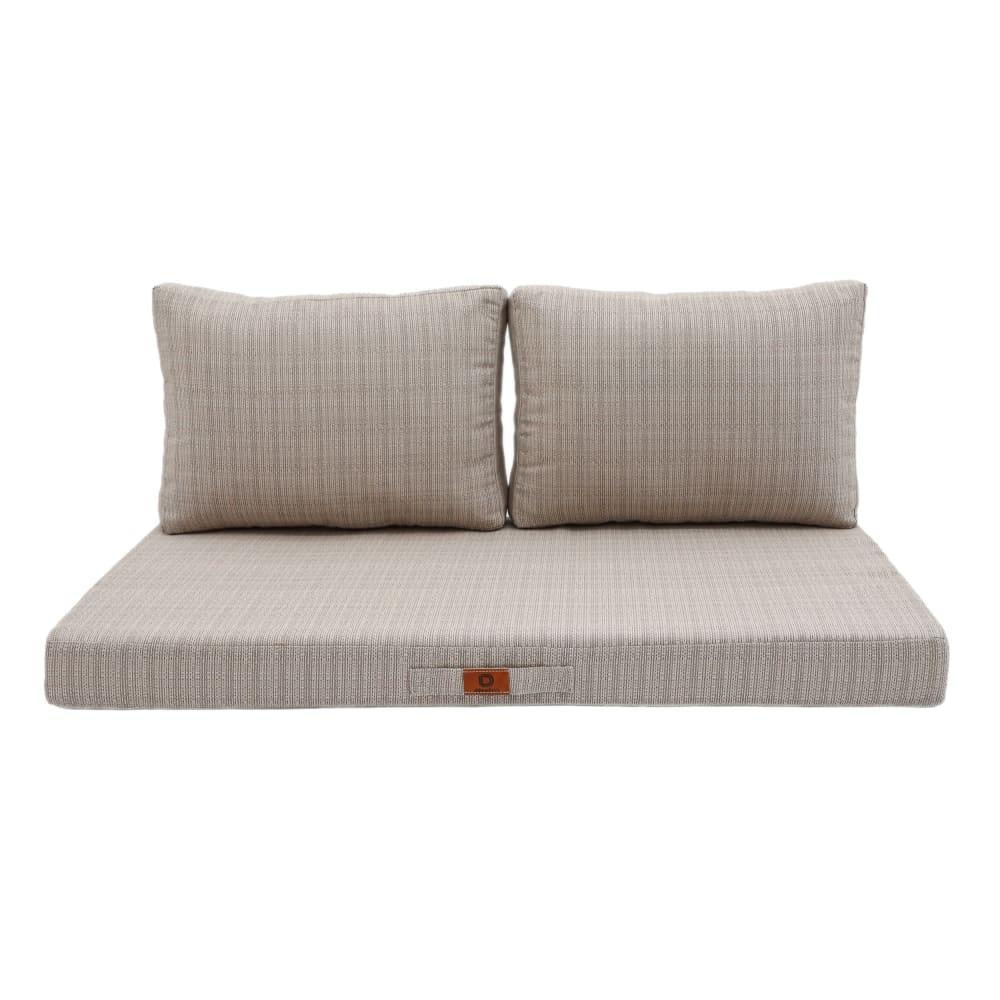 Coussins pour salon de jardin déhoussable 100x50cm - Beige Chiné