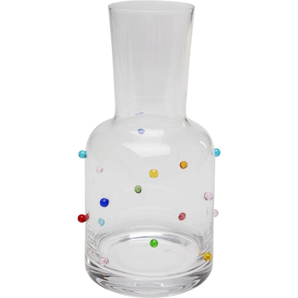 Kare Design Karaffe mit Punkten style modern Transparent Glas