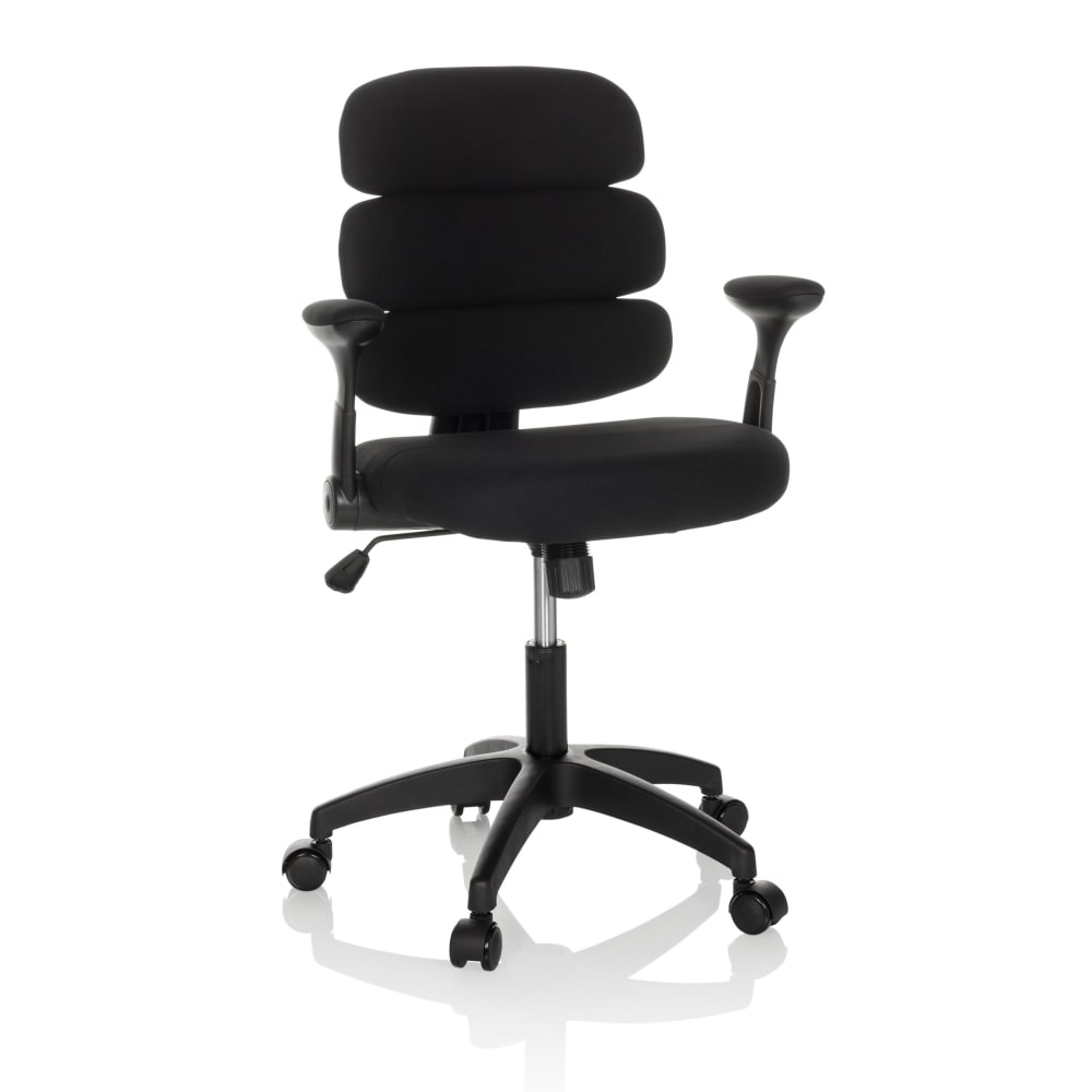 hjh OFFICE Kinderdrehstuhl aus Stoff, Schwarz SCHWARZ STOFF Kinder