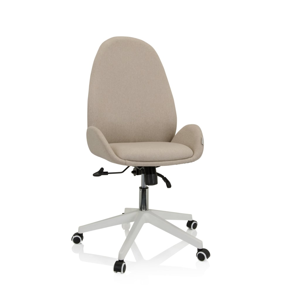hjh OFFICE Home Office Bürostuhl aus Stoff, Beige Beige Stoff