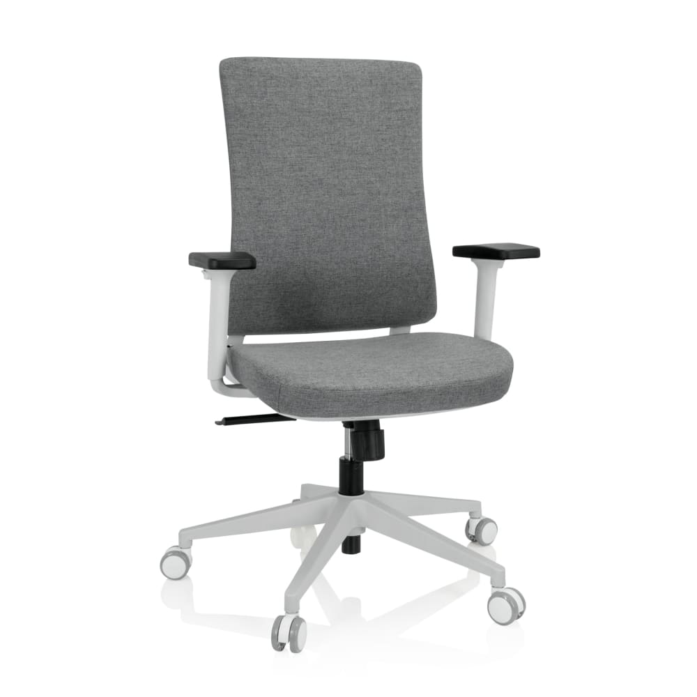 hjh OFFICE Profi Bürostuhl aus Stoff, Grau Grau Stoff