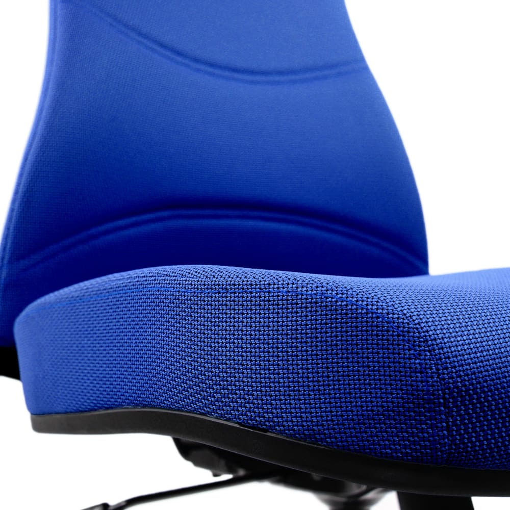 Profi Bürostuhl aus Stoff, Blau - Maisons Du Monde