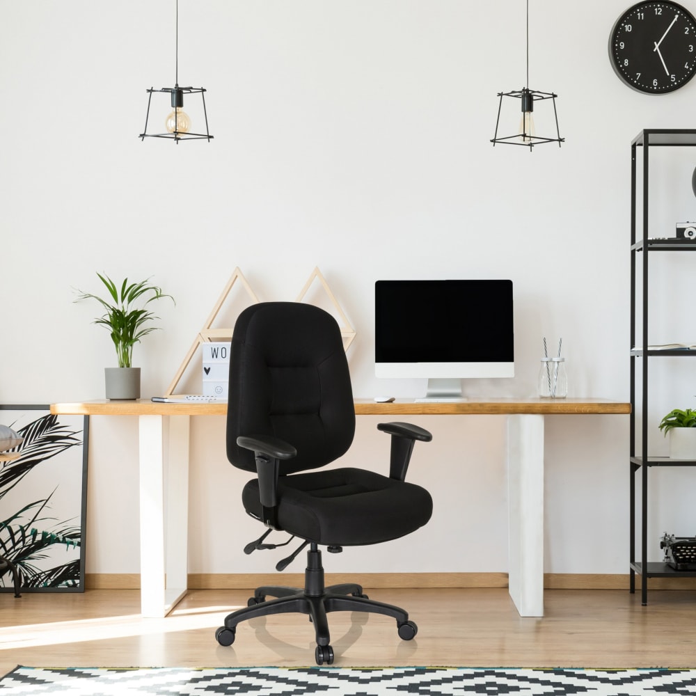 Profi Bürostuhl aus Stoff, Schwarz - Maisons Du Monde