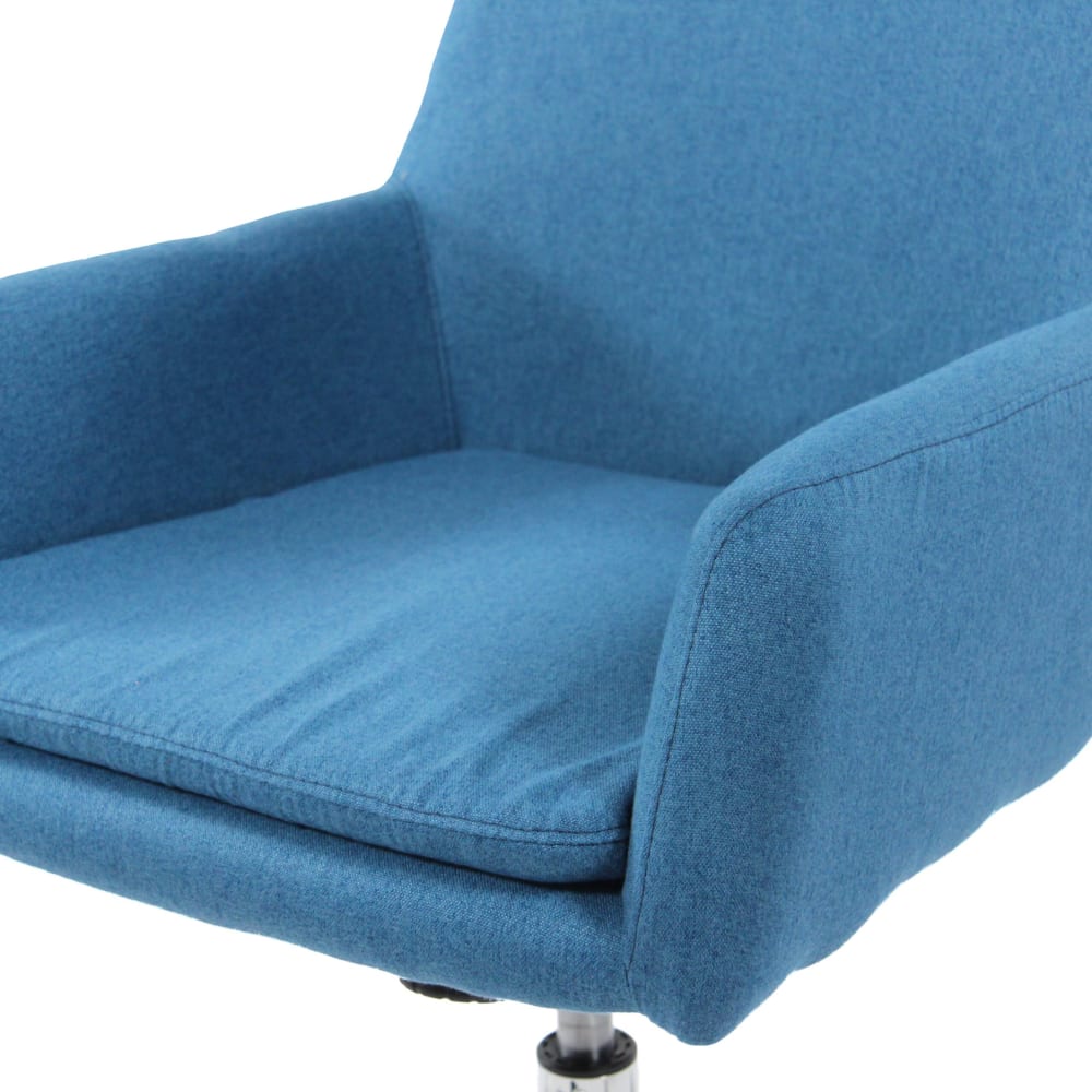 Home Office Bürostuhl aus Stoff, Blau - Maisons Du Monde