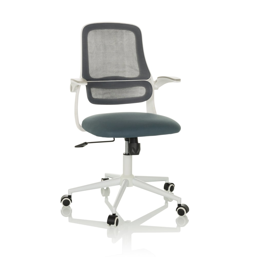hjh OFFICE Home Office Bürostuhl aus Stoff / Netzstoff, Grau Grau