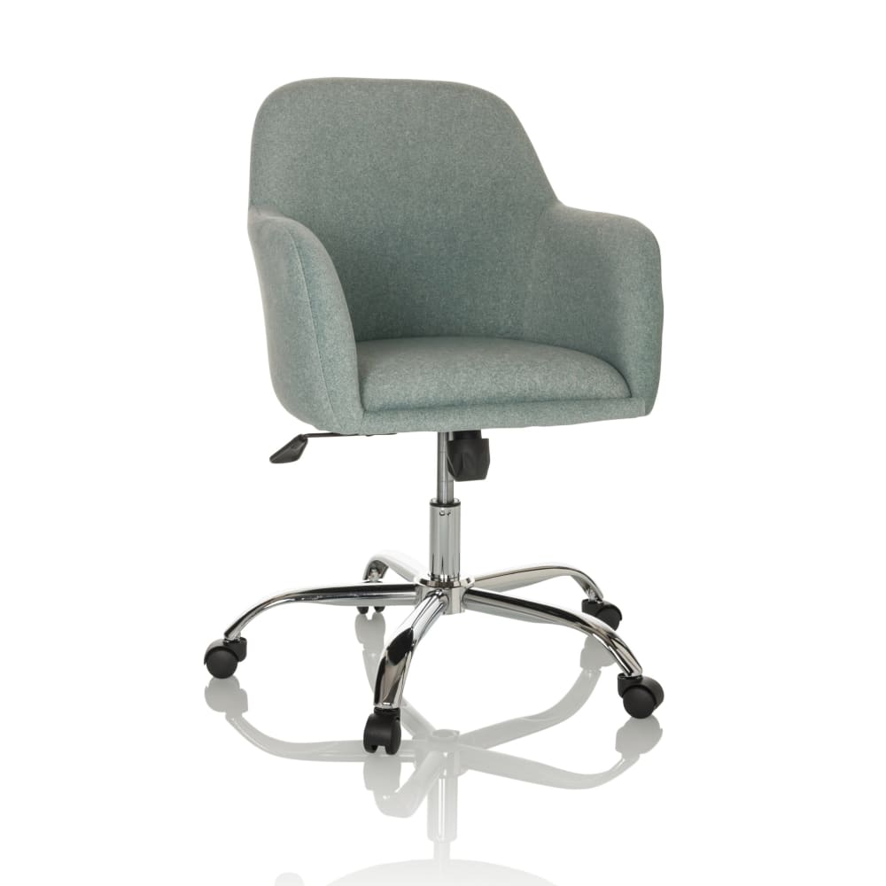 hjh OFFICE Home Office Bürostuhl aus Stoff, Mint Grün Stoff